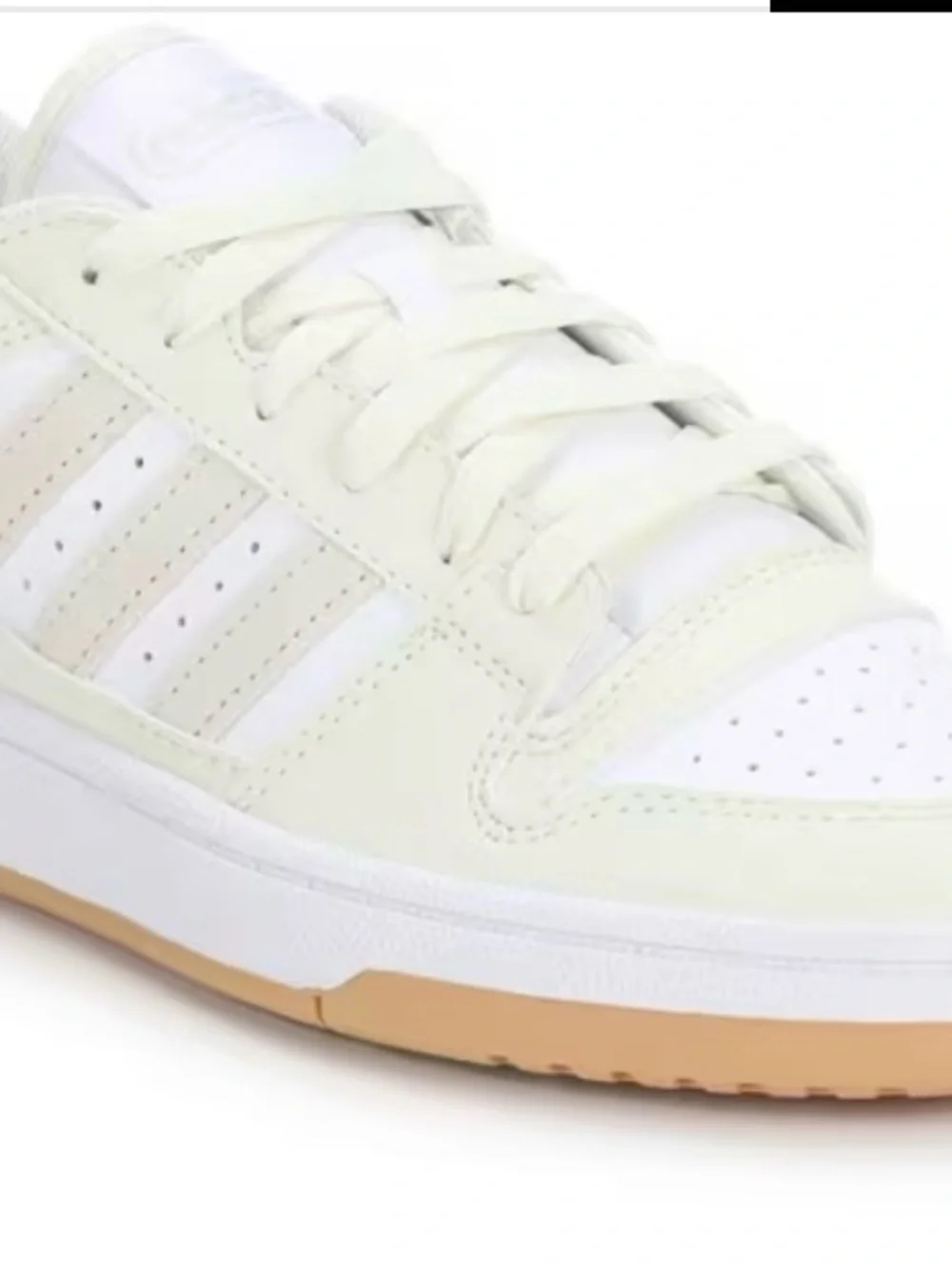 adidas Men’s White Low-Top Sneaker with Gum Sole